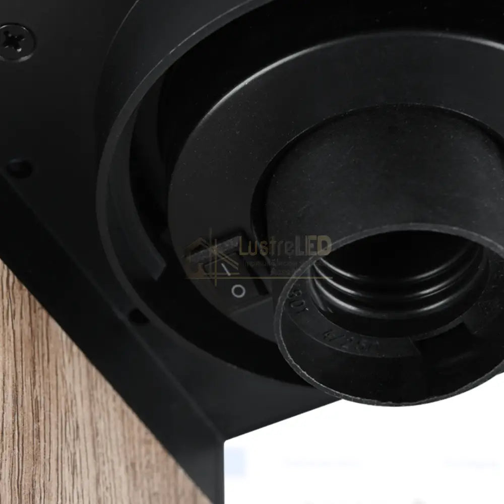 Aplica Exterior 1x27 cu Senzor Finisaj Tip Lemn MARO Wall Light Fixtures