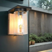 Aplica Exterior 1x27 cu Senzor Finisaj Tip Lemn MARO Wall Light Fixtures