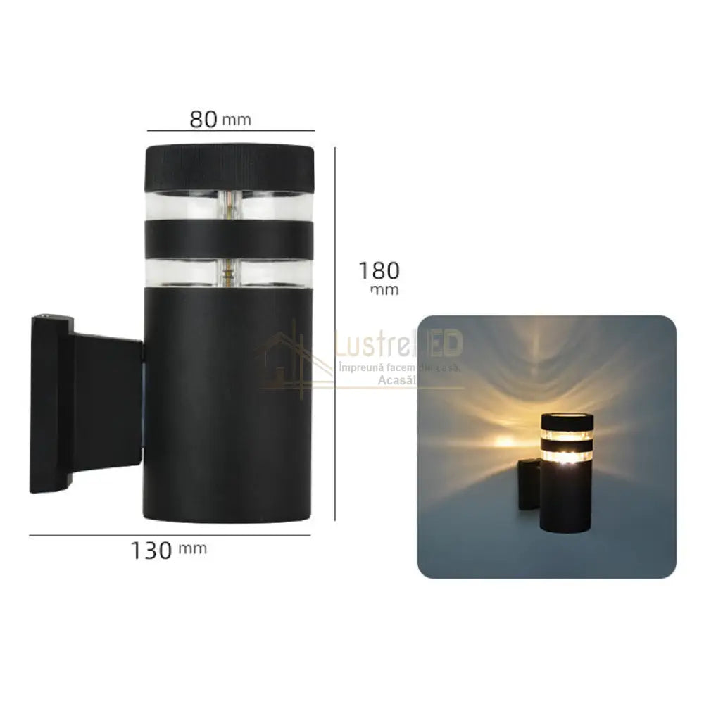 Aplica Exterior 1xE27 Black Mamba APLICA PERETE / NEAGRA Lighting