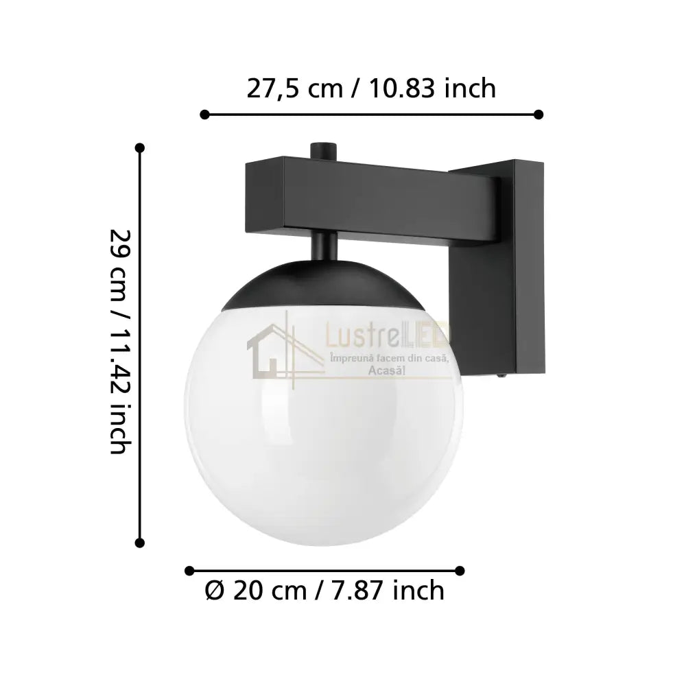 Aplica Exterior BUFALATA Black & White Eglo Lighting Fixtures