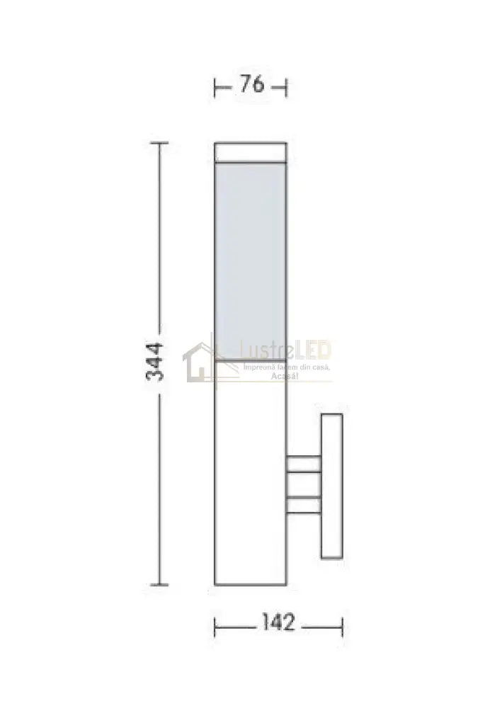 Aplica Exterior Chrome Defne-2 Lighting