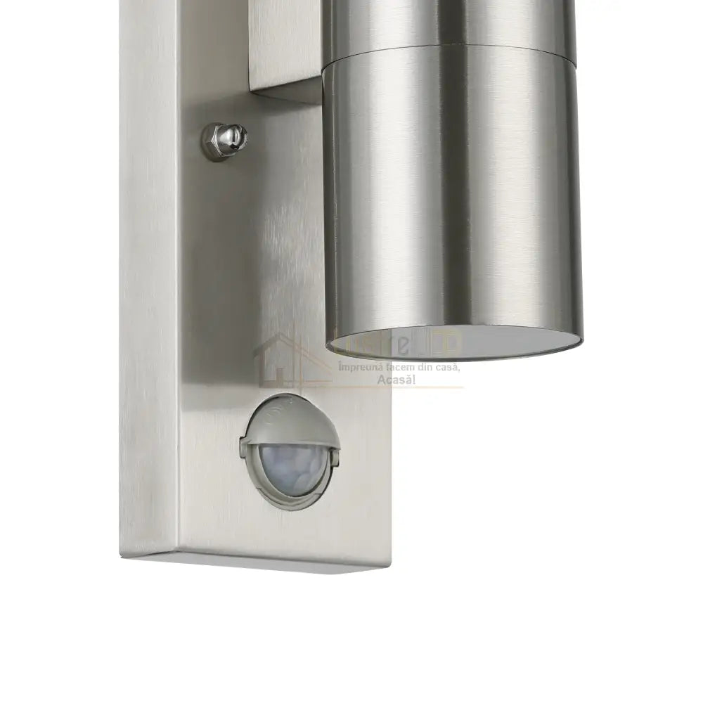 Aplica Exterior RIGA 5 Silver cu Senzor 21.5CM ARGINTIE / APLICA PERETE Wall Light Fixtures