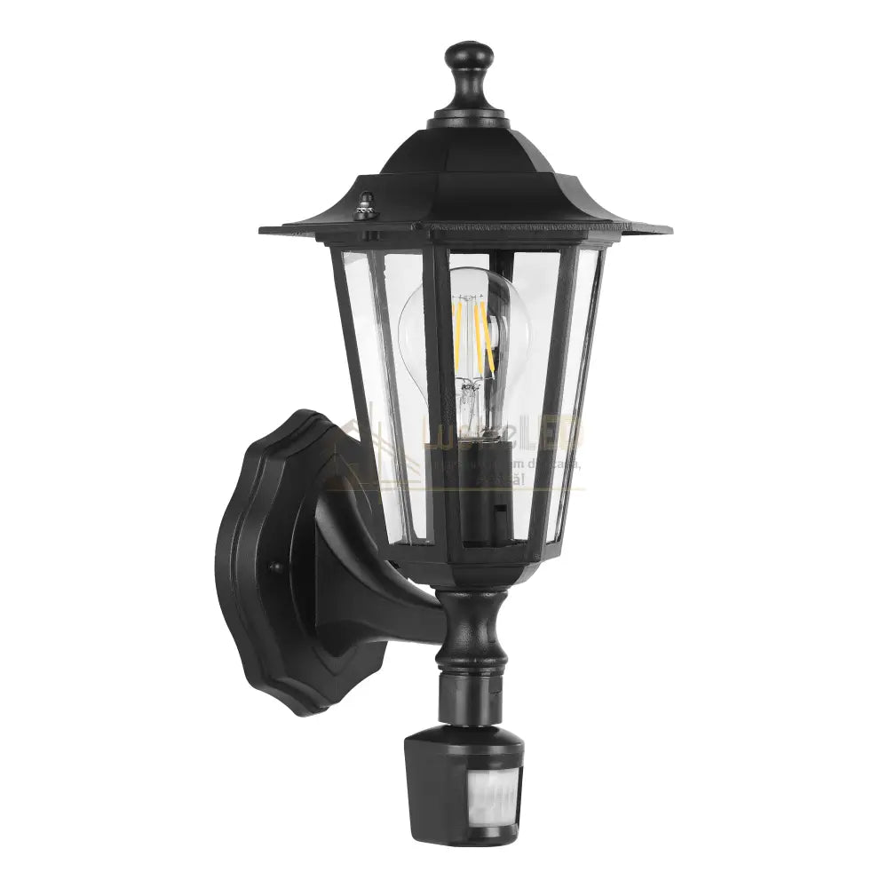 Aplica Exterior Tip Felinar cu Senzor LATERNA 4 Black 36CM NEAGRA / APLICA PERETE Wall Light Fixtures