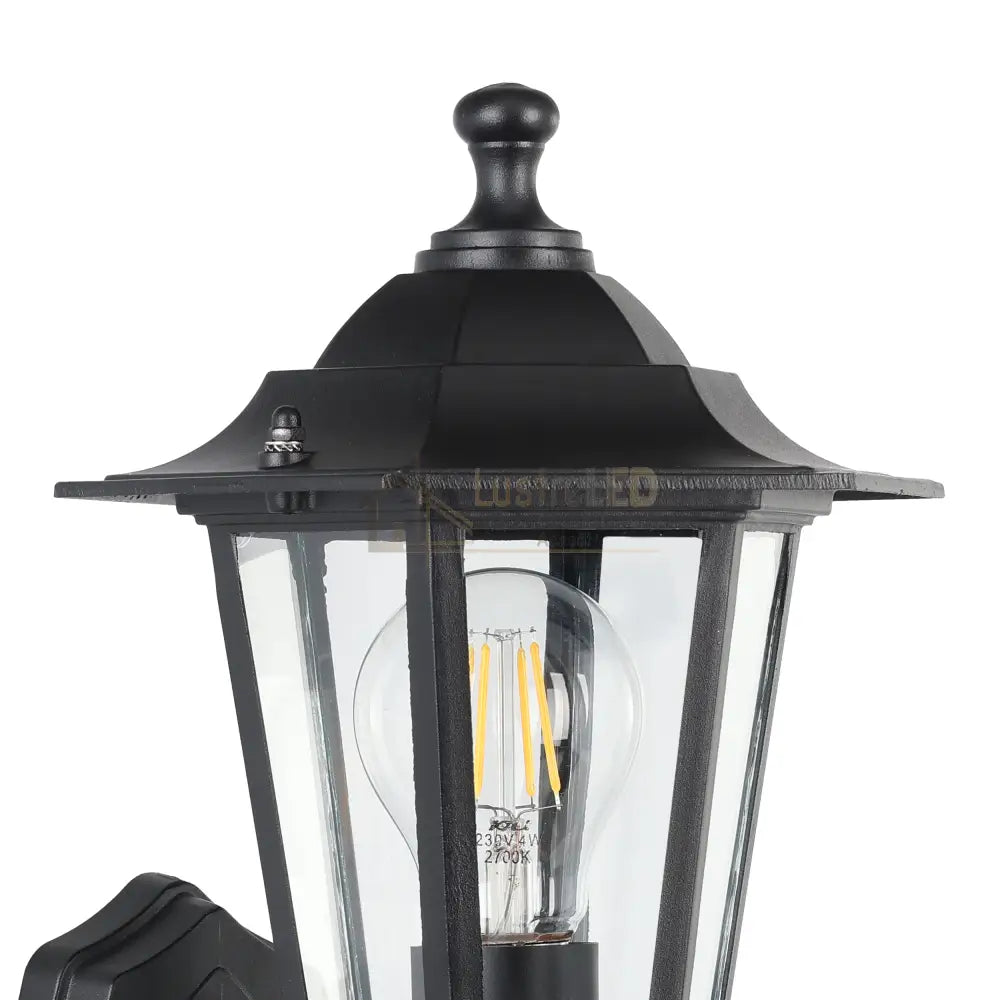 Aplica Exterior Tip Felinar cu Senzor LATERNA 4 Black 36CM NEAGRA / APLICA PERETE Wall Light Fixtures