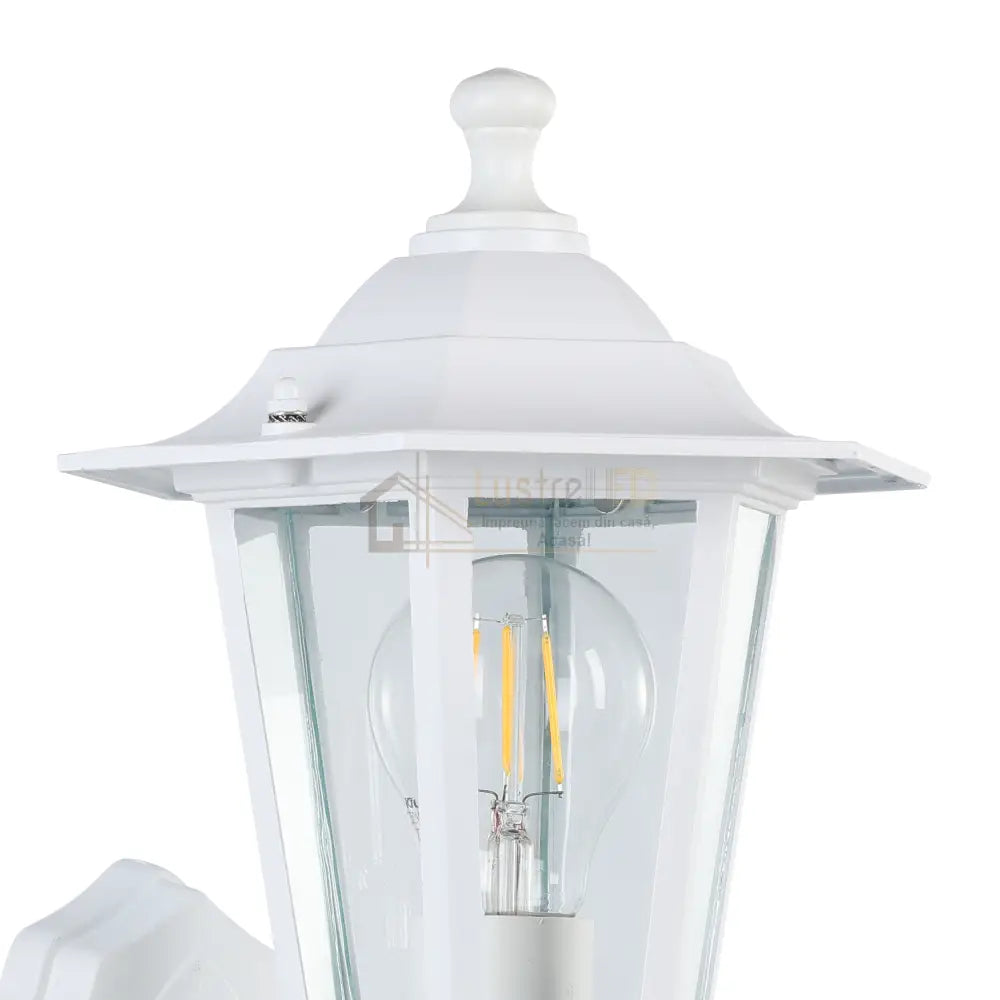Aplica Exterior Tip Felinar cu Senzor LATERNA 5 White ALBA / APLICA PERETE Wall Light Fixtures