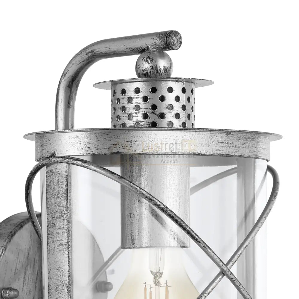 Aplica Exterior Tip Felinar HILBURN 1 Silver ARGINTIE / APLICA PERETE Wall Light Fixtures