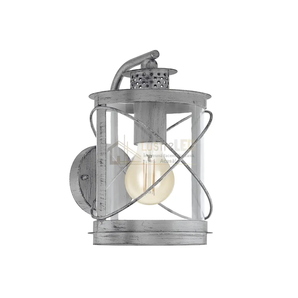 Aplica Exterior Tip Felinar HILBURN 1 Silver ARGINTIE / APLICA PERETE Wall Light Fixtures