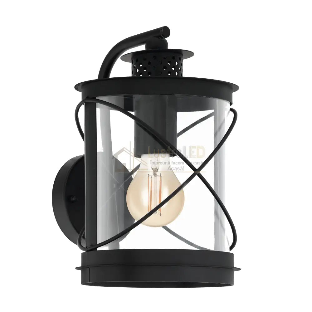 Aplica Exterior Tip Felinar HILBURN Black NEAGRA / APLICA PERETE Wall Light Fixtures