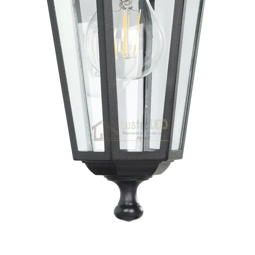 Aplica Exterior Tip Felinar LATERNA 4 Black 35CM NEAGRA / APLICA PERETE Wall Light Fixtures