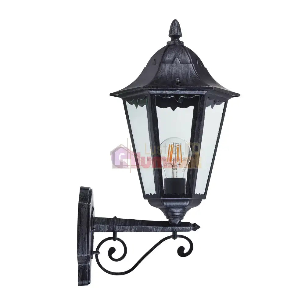 Aplica Exterior Tip Felinar NAVEDO Black & Silver 47CM NEAGRA / APLICA PERETE Wall Light Fixtures
