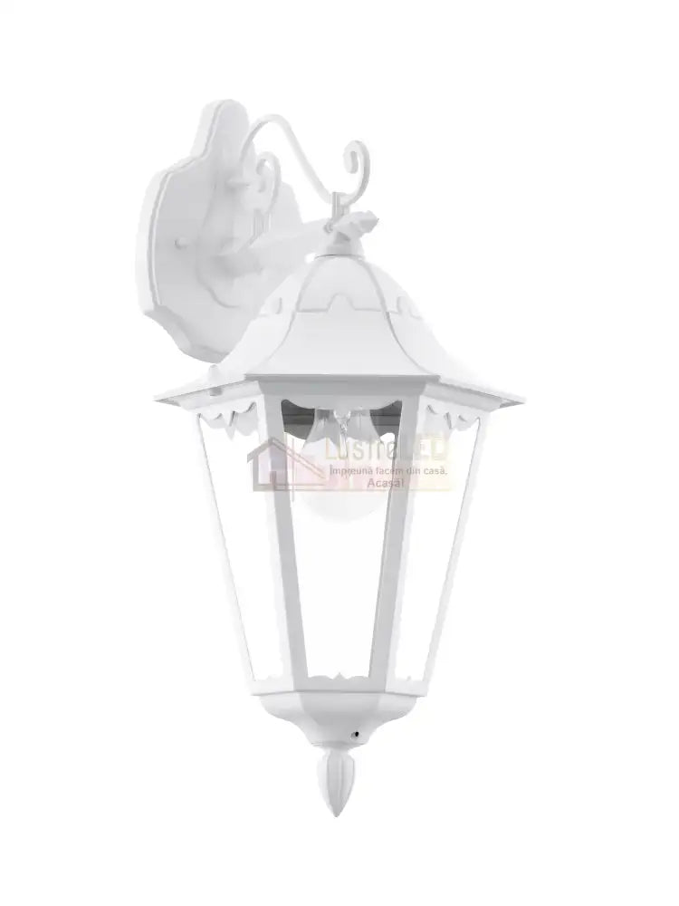 Aplica Exterior Tip Felinar NAVEDO White 47.5CM Eglo ALBA / APLICA PERETE Wall Light Fixtures