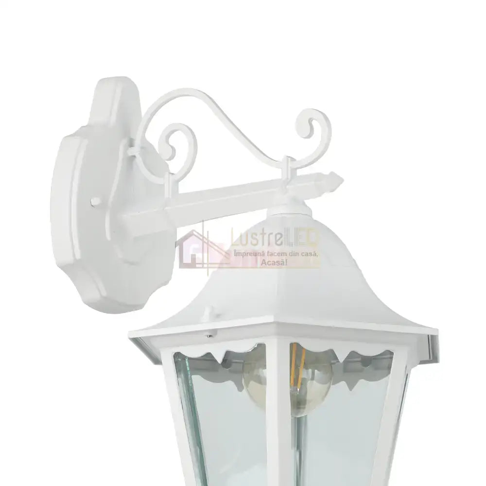 Aplica Exterior Tip Felinar NAVEDO White 47.5CM Eglo ALBA / APLICA PERETE Wall Light Fixtures