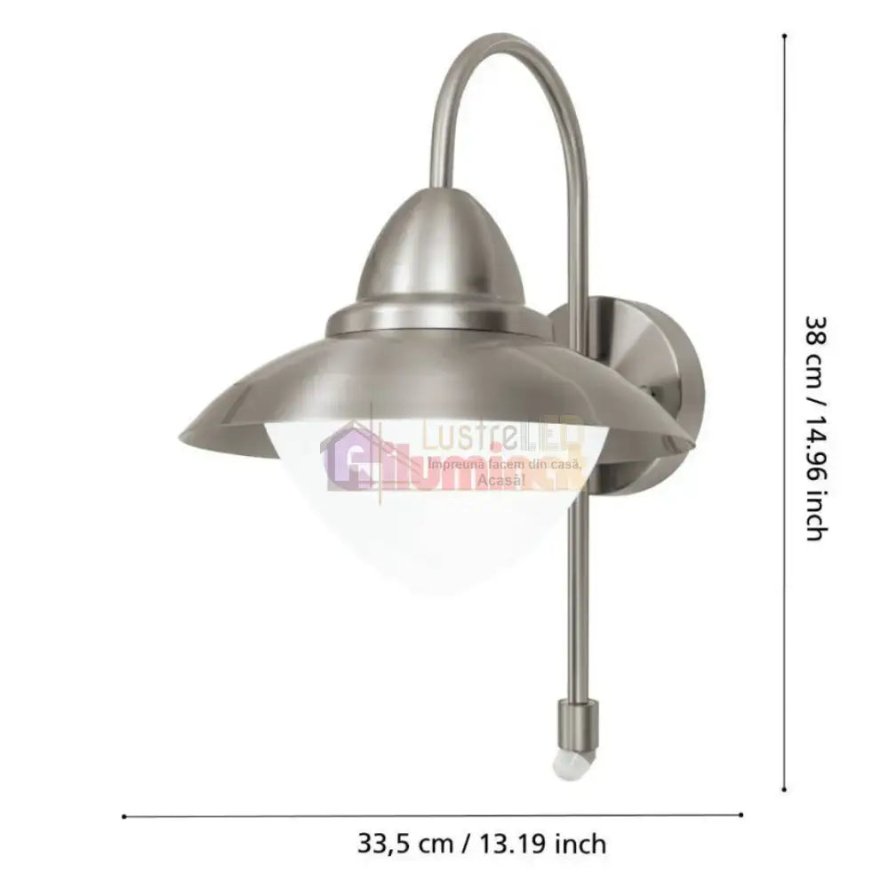Aplica Inox SIDNEY Exterior 87105 Eglo lustreled.ro