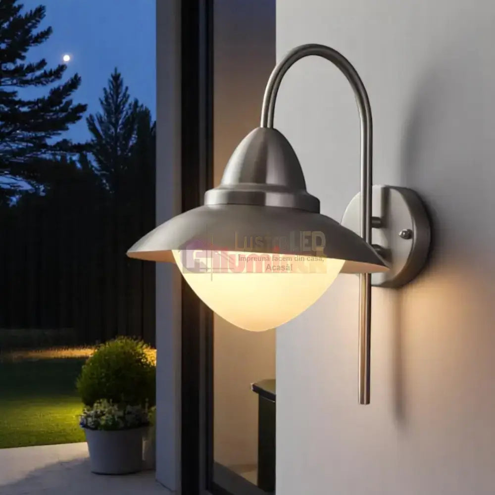 Aplica Inox SIDNEY E27 IP44 83966 lustreled.ro