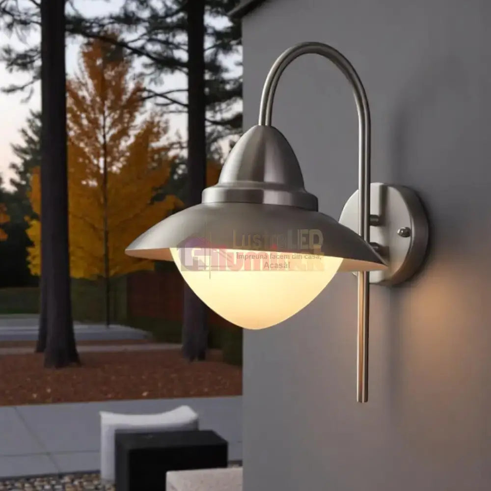 Aplica Inox SIDNEY E27 IP44 83966 lustreled.ro