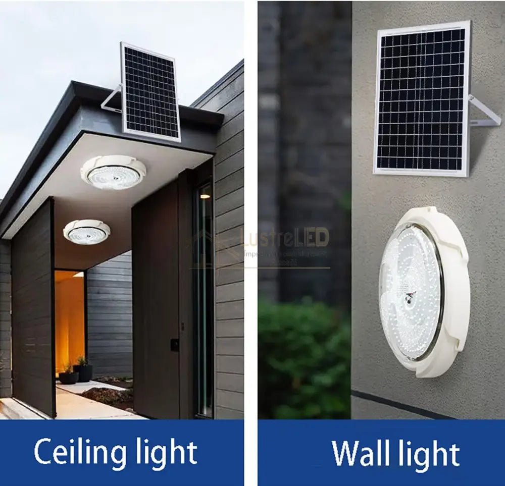 Aplica Led 100W Cu Panou Solar Si Telecomanda