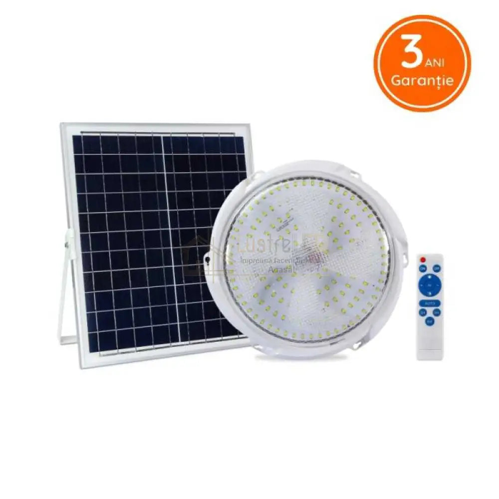 Aplica Led 100W Cu Panou Solar Si Telecomanda
