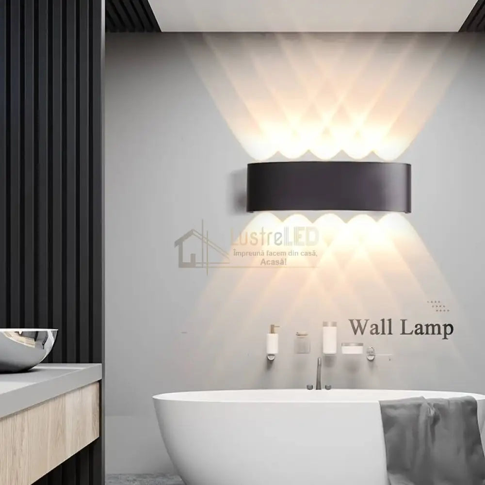 Aplica Led 10W Trio Exterior Neagra Wall Light Fixtures