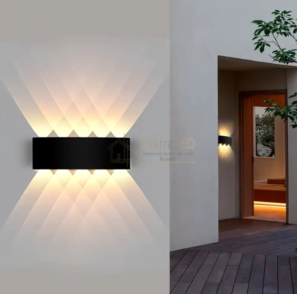 Aplica Led 10W Trio Exterior Neagra Wall Light Fixtures