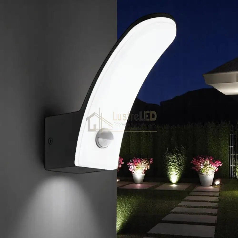 Aplica LED 11W EGLO FIUMICINO 98149 Senzor Exterior NEAGRA / APLICA PERETE / ALB CALD Wall Light Fixtures