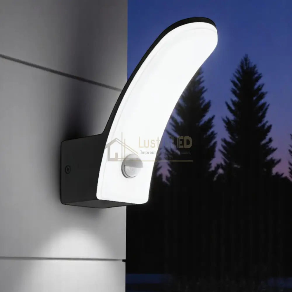 Aplica LED 11W EGLO FIUMICINO 98149 Senzor Exterior NEAGRA / APLICA PERETE / ALB CALD Wall Light Fixtures