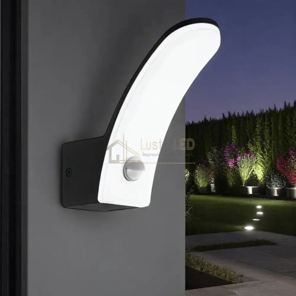 Aplica LED 11W EGLO FIUMICINO 98149 Senzor Exterior NEAGRA / APLICA PERETE / ALB CALD Wall Light Fixtures
