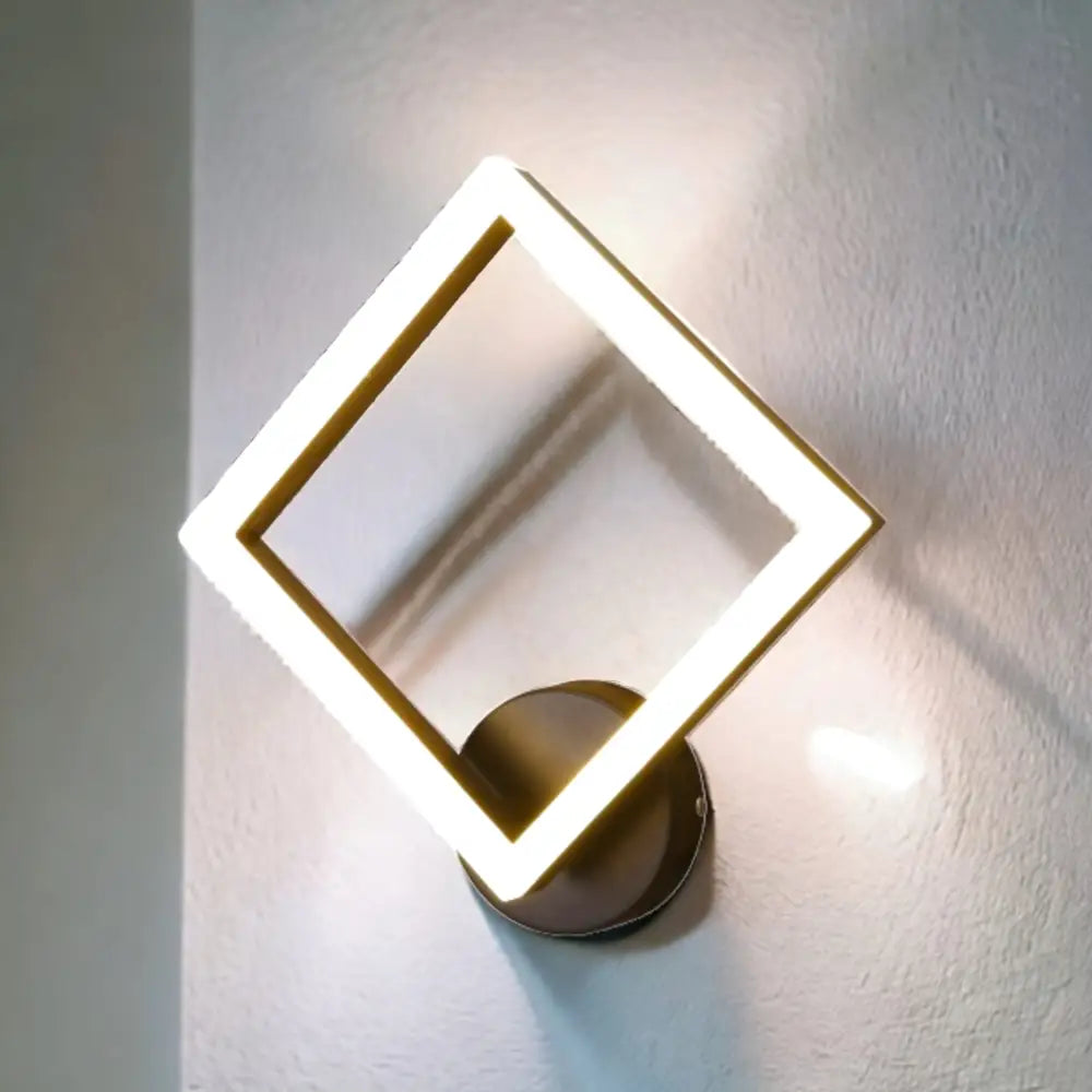 Aplica Led 15W Premium Diamond Design 3 Functii 5207 Maro / Aplica Perete Circle Design Wall Light