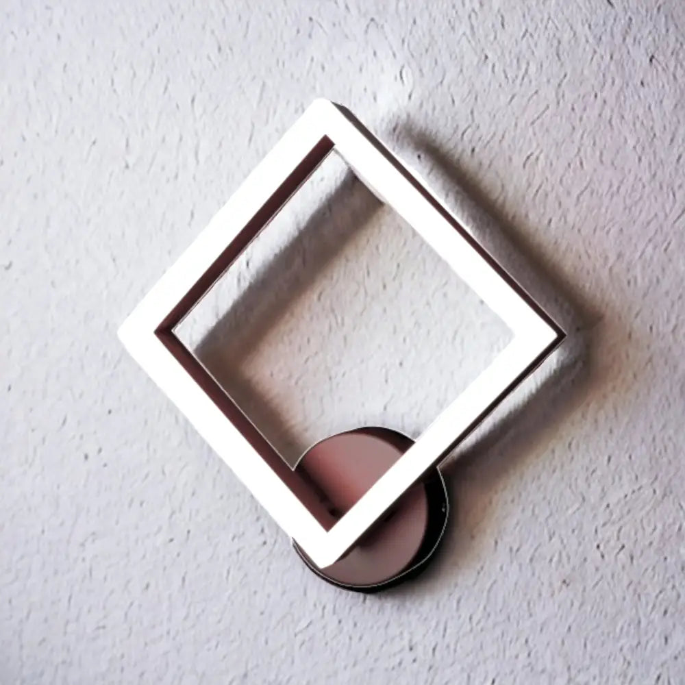 Aplica Led 15W Premium Diamond Design 3 Functii 5207 Neagra / Aplica Perete Circle Design Wall