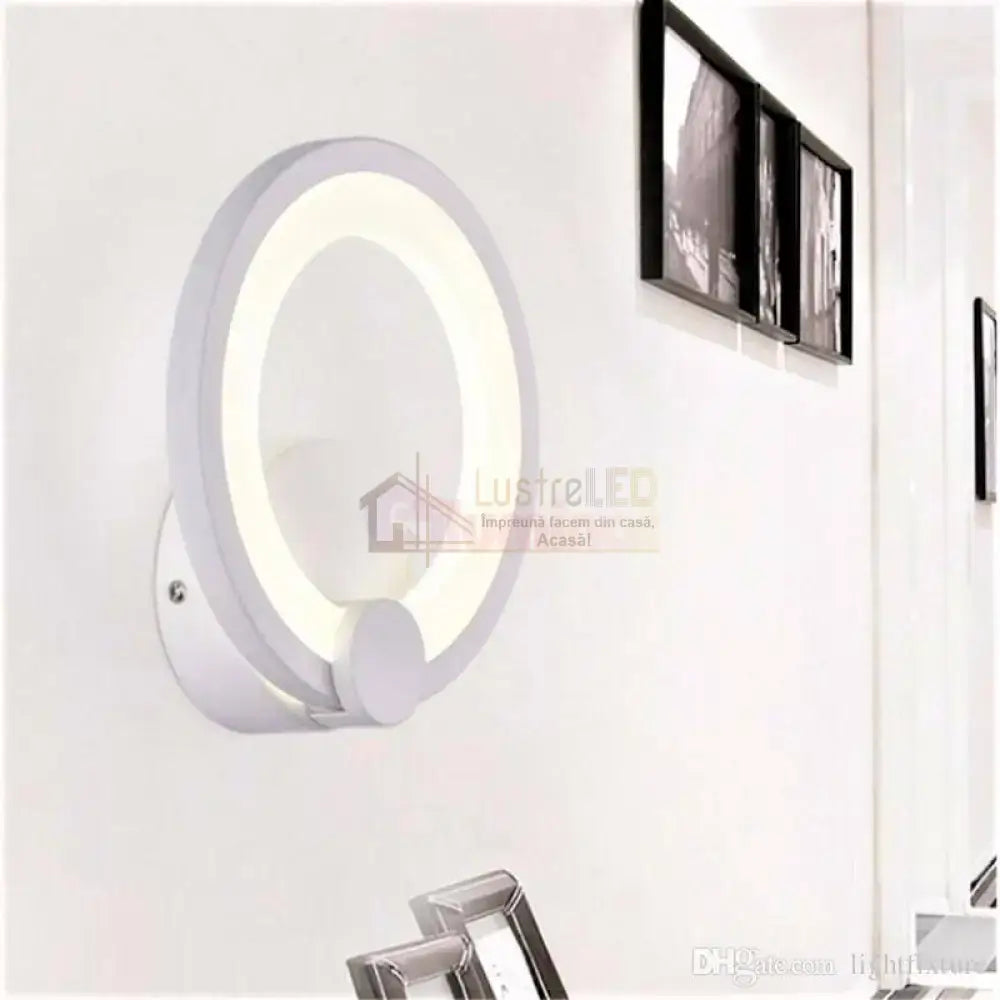 Aplica Led 16W Round Alba 3 Functii Echivalent 150W Wall Light Fixtures