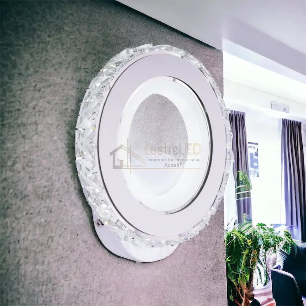 Aplica Led 18W Cristal Rotunda Alba Wall Light Fixtures
