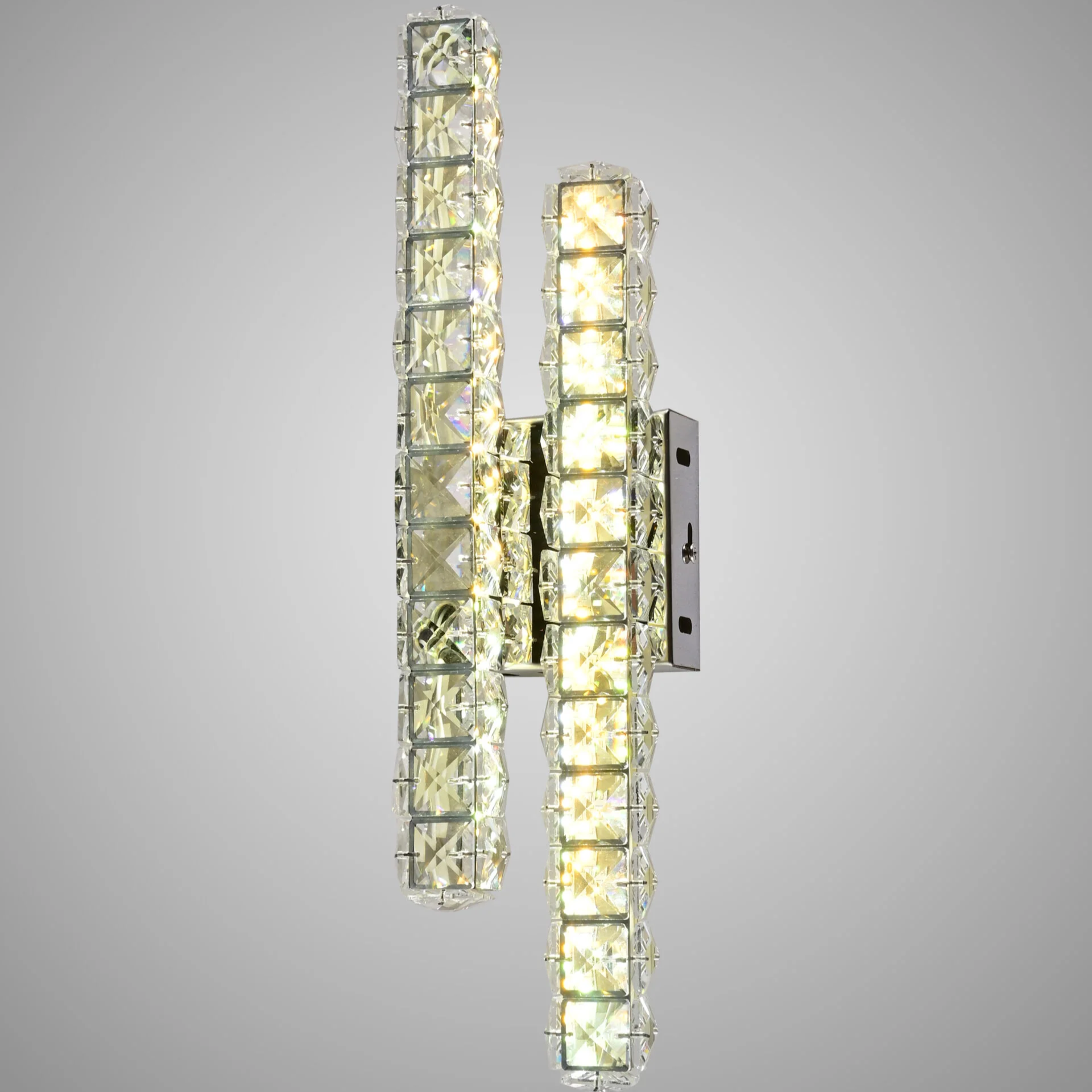 Aplica LED GIZA Silver Cristal Lines