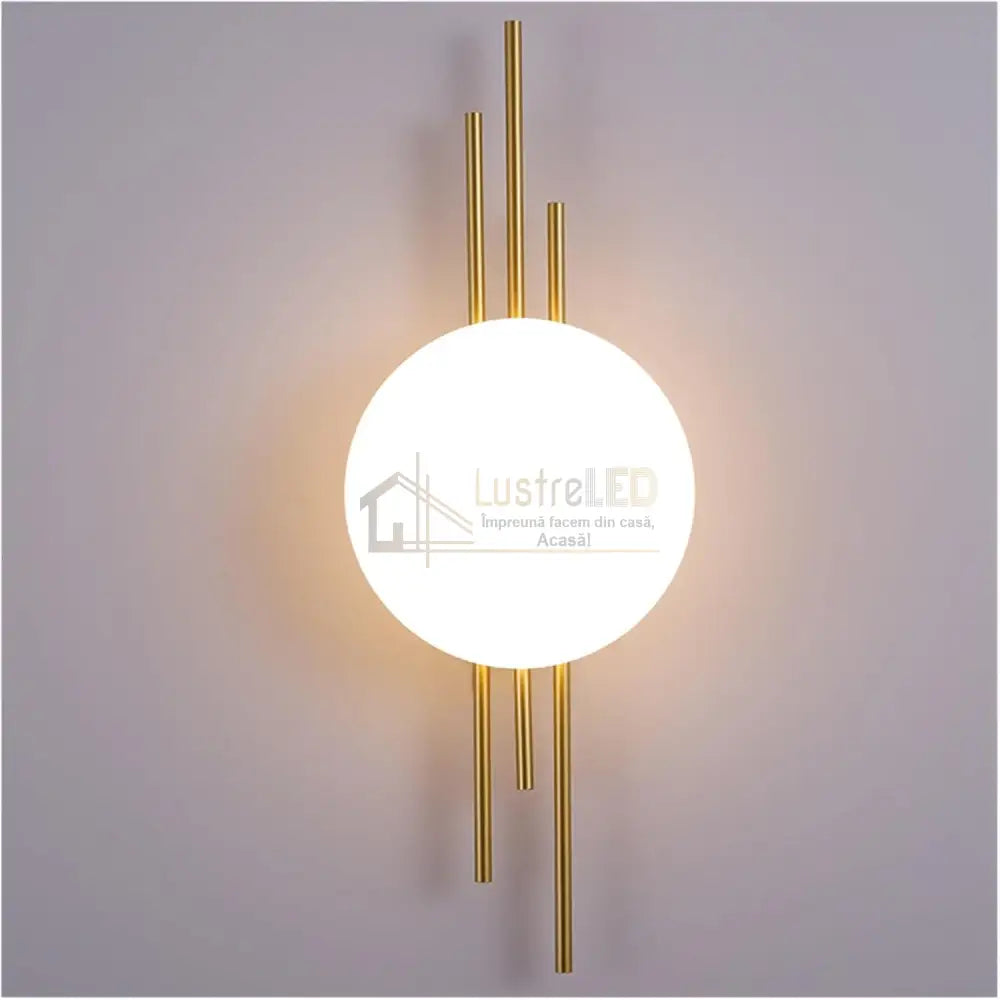 Aplica LED 20W Luxury Fine Lines Gold lustreled.ro
