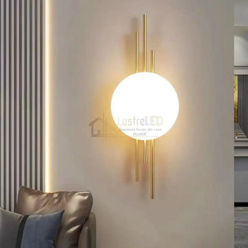 Aplica LED 20W Luxury Fine Lines Gold