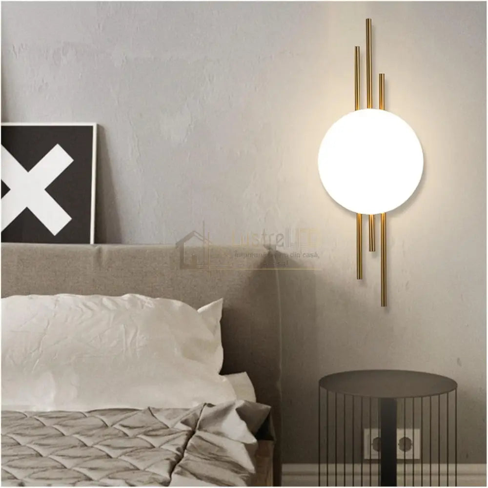Aplica LED 20W Luxury Fine Lines Gold lustreled.ro