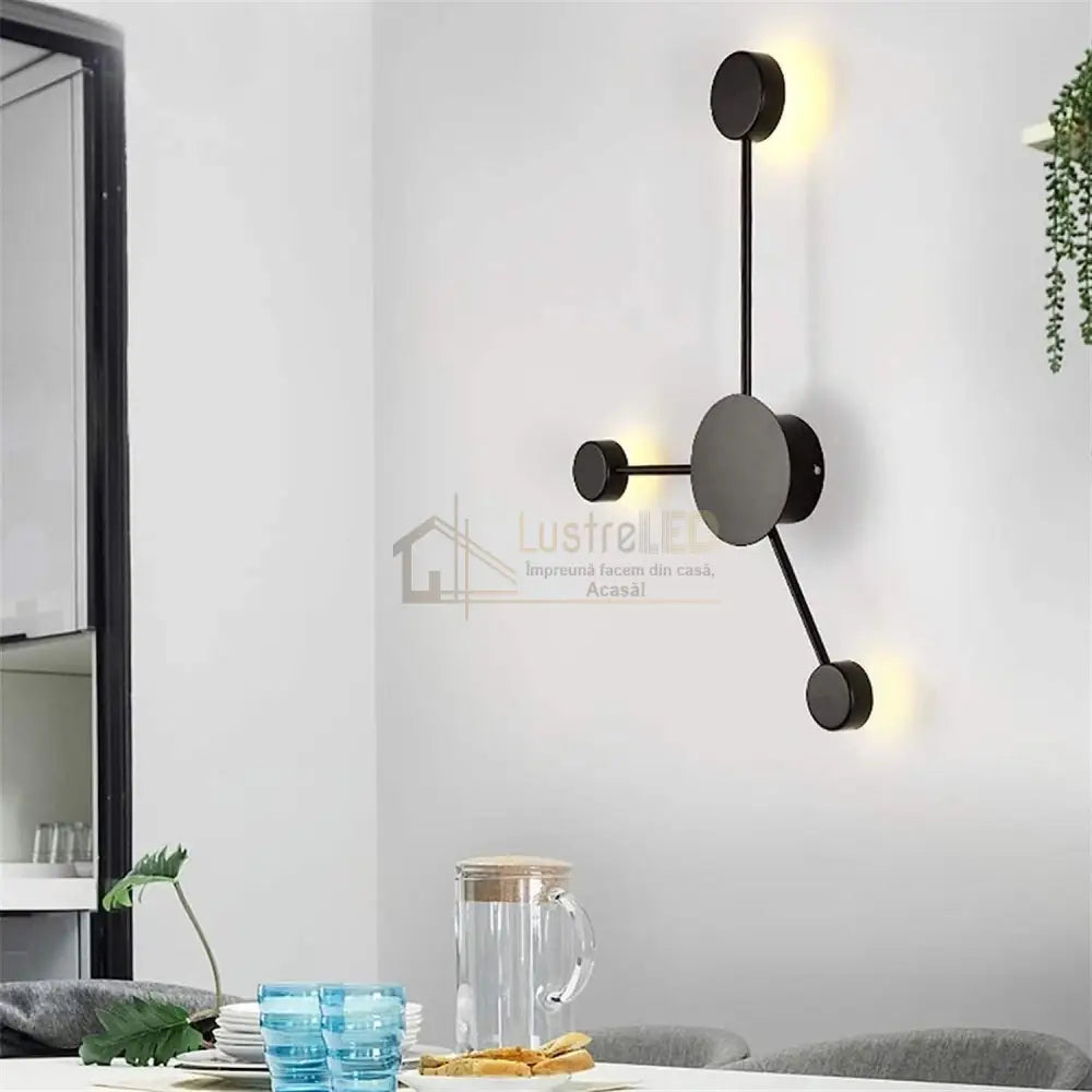 Aplica LED 24W Modern Style-3 Negru