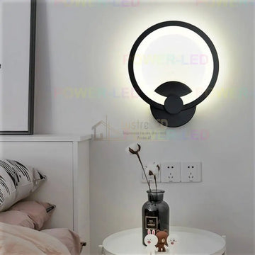 Aplica LED 24W ROUND Negru 3 Functii