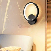 Aplica Led 28W Round Negru Slim 3 Functii Wall Light Fixtures