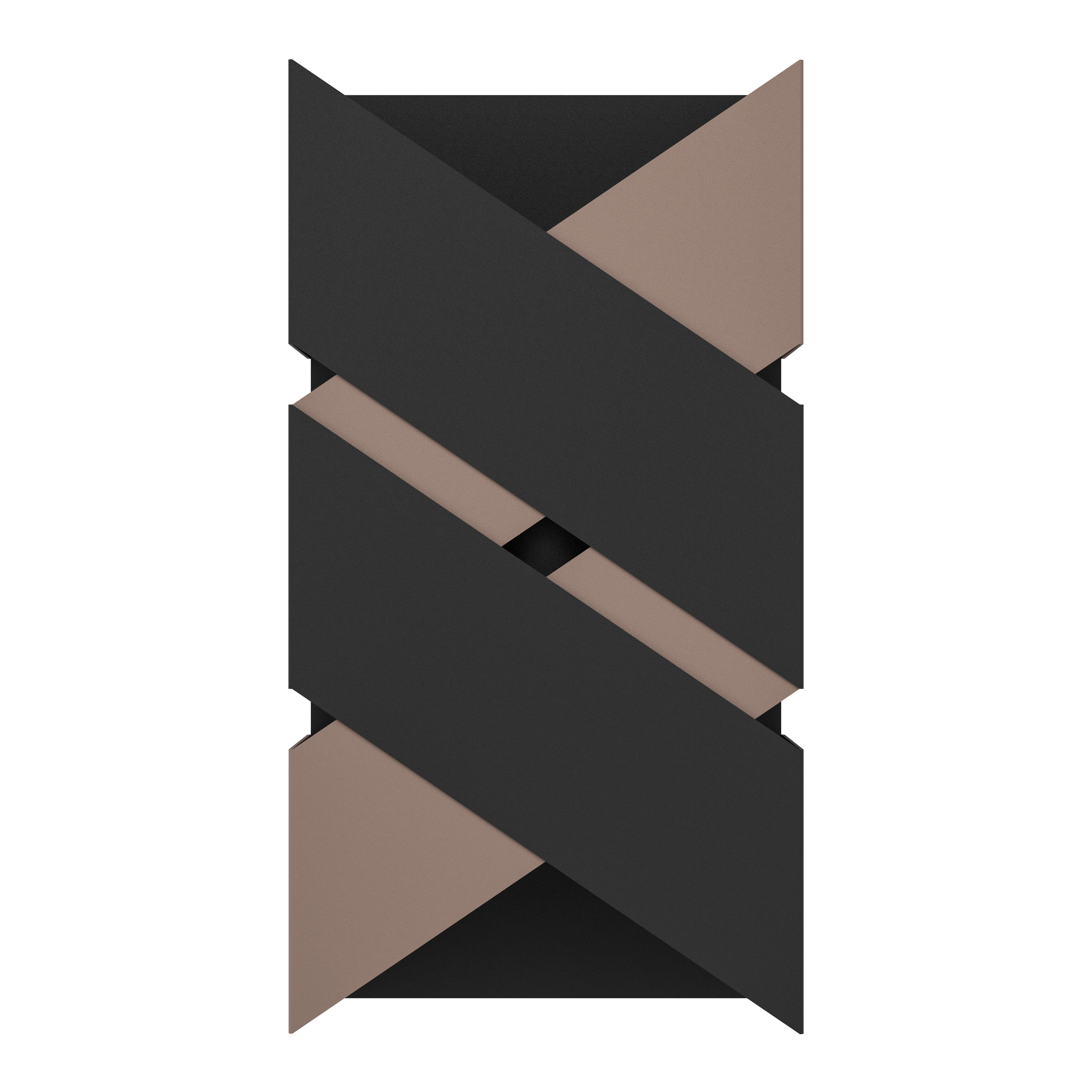 Aplica LED 5W GURARE Negru+Maro