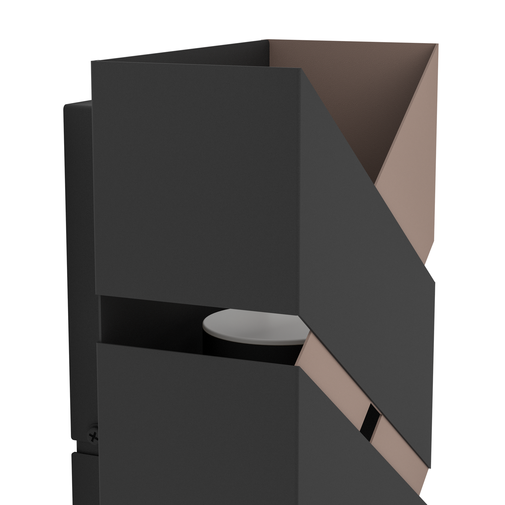 Aplica LED 5W GURARE Negru+Maro