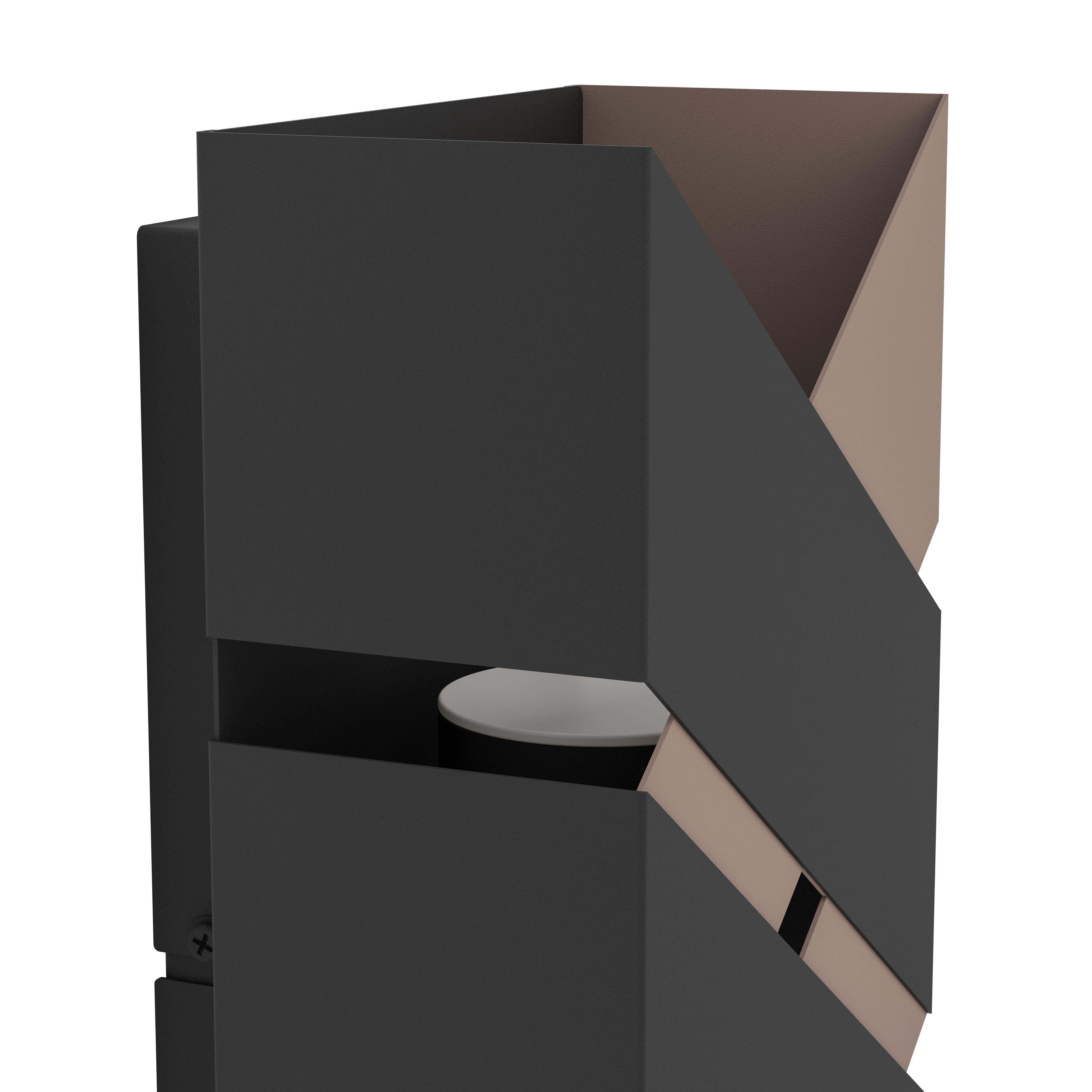 Aplica LED 5W GURARE Negru+Maro