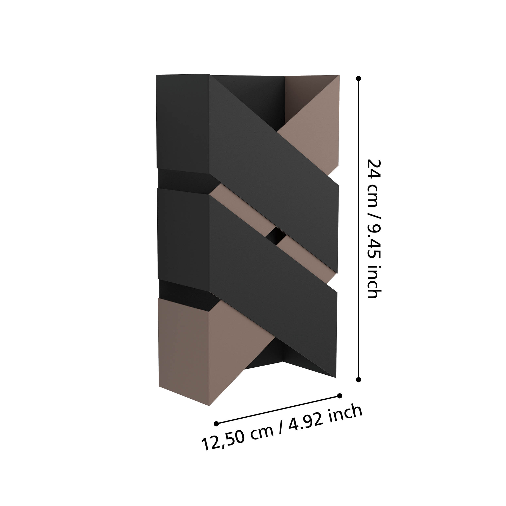 Aplica LED 5W GURARE Negru+Maro