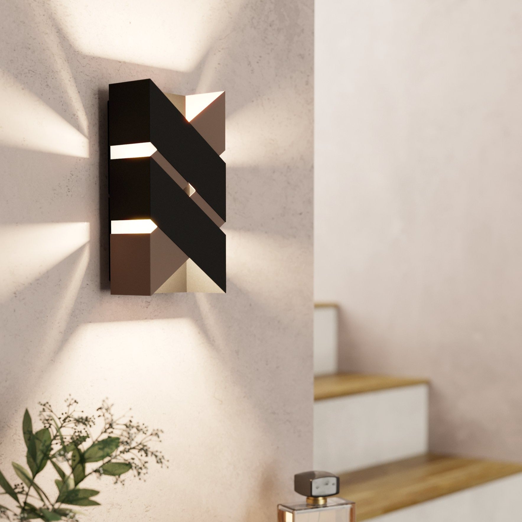 Aplica LED 5W GURARE Negru+Maro