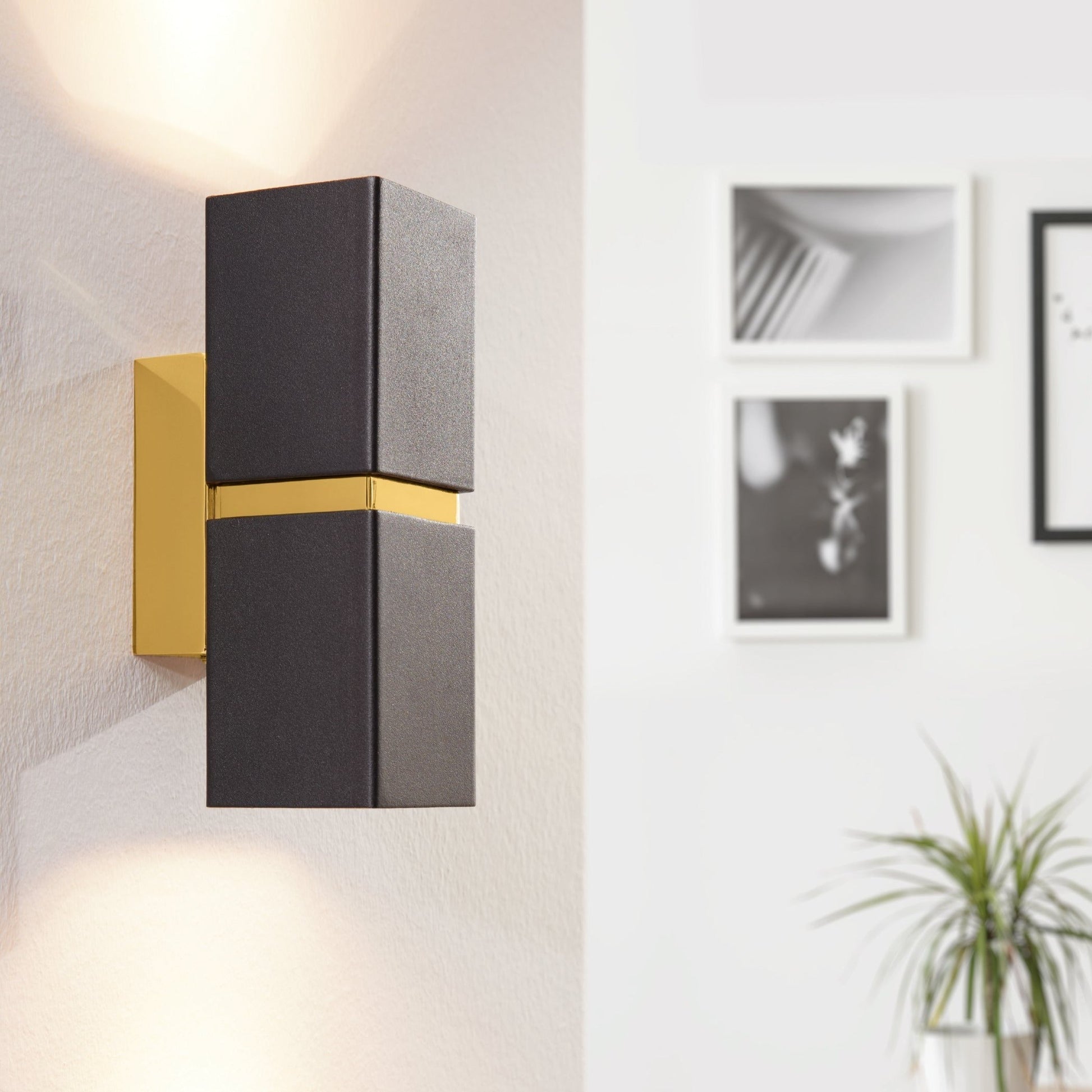 Aplica LED PASSA Negru+Auriu