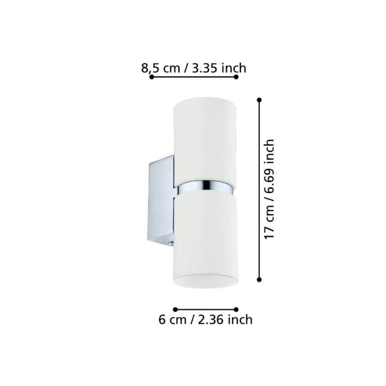 Aplică LED 2X3W ALB cu Crom Passa