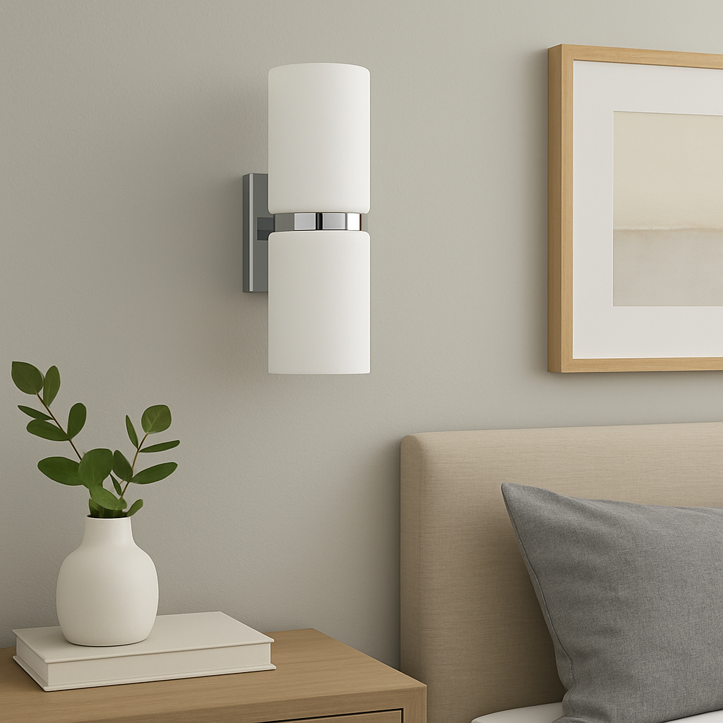 Aplică LED 2X3W ALB cu Crom Passa