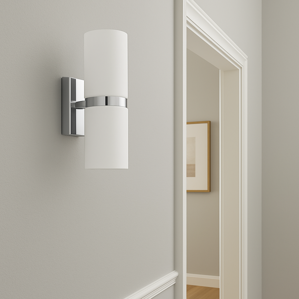 Aplică LED 2X3W ALB cu Crom Passa