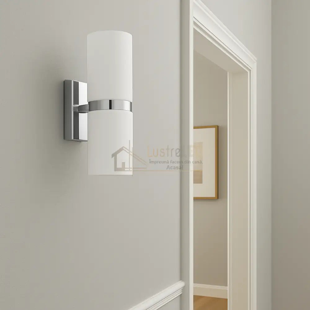 Aplică LED 2X3W ALB cu Crom lustreled.ro