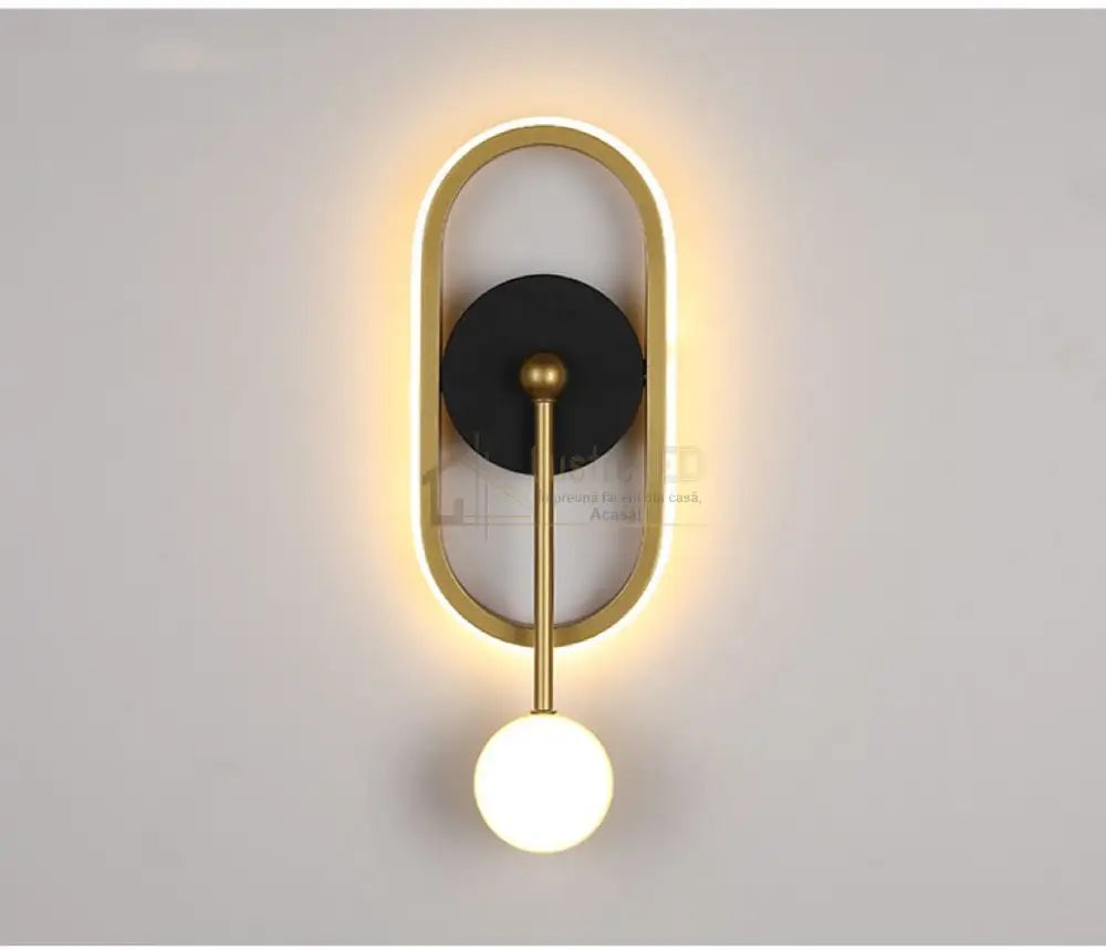 Aplica Led 32W Nordic Style Ovala Wall Light Fixtures