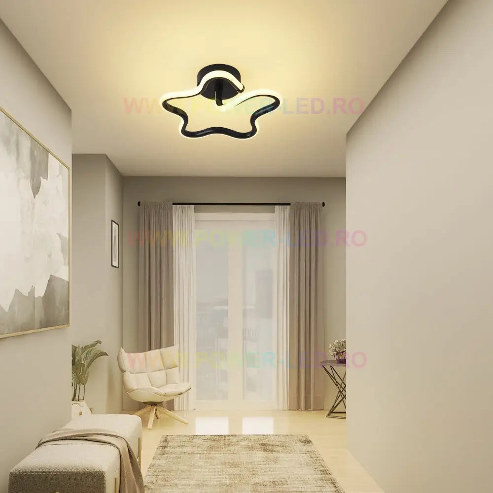 Aplica Led 36W Ministar Black Echivalent 150W Ceiling Light Fixtures