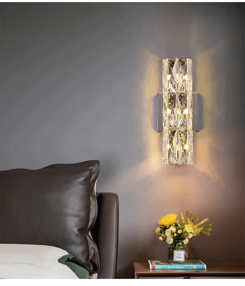 Aplica Led 40W Cristal Cilindru 40Cm Wall Light Fixtures